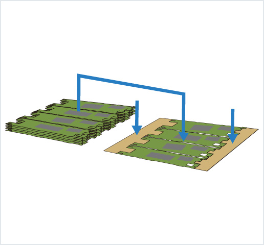 ［Image］PCB placer： HDI 基板用高精度框架排列机